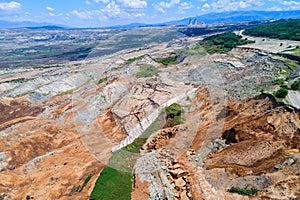 Landslide in lignite mine of Amyntaio