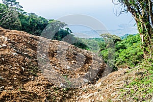 Landslide on Maderas volcano on Ometepe island, Nicarag photo