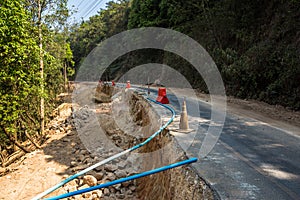 Landslide, Road, Covering, Photographic Slide, Sliding