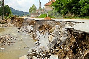 Landslip road