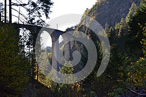 Landwasser viaduct in Switzerland near Davos/Filisur