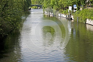 Landwehr canal in Berlin, Germany