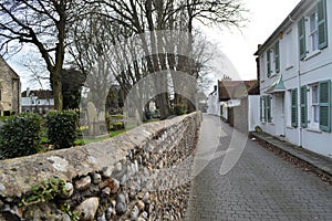 Lane behind The Church at Shoreham