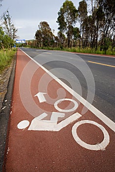 Lane for bicycle 1 .