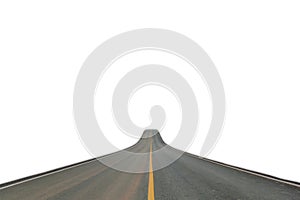 Lane blacktop isolated