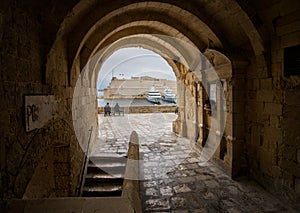 Lanes and streets of Malta. Valletta.