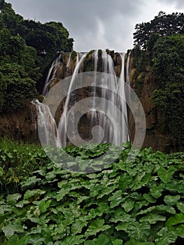 Lang exposure view of Nglirip Waterfall