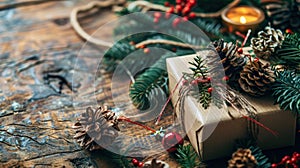 Appreciating and arranging sentimental items for lasting festive memories. Copy Space photo