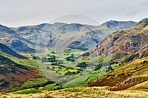 Langdale, with Bowfell and Crinkle Crags