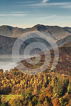 Langdale Pikes In Autumn.