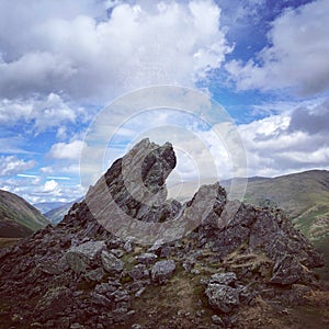 Langdale Pikes in the English Lake District