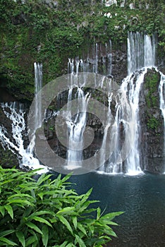Langevin waterfall at Reunion island photo