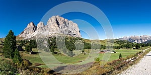 Langkofel Dolomites panorama South Tirol Italy