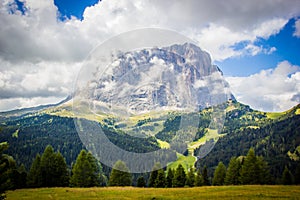 Langkofel mountain photo