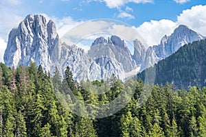 Langkofel (Sassolungo) landscape on the Dolomites mountains, South Tyrol, Italy