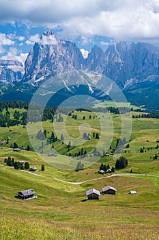 Langkofel seen from Seiser Alm