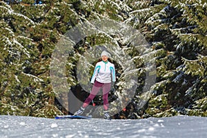 Langlauf or cross-country skiing