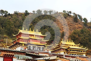 Langmu Temple of Tibetan Buddhism in China