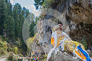 LANGMUSI, CHINA - SEP 25 2014: Ravine at Kirti Gompa (Dacangnama