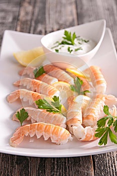 Langoustine appetizer