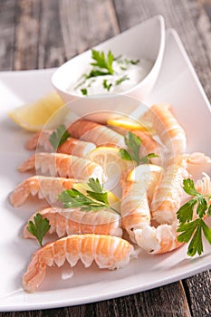 Langoustine appetizer