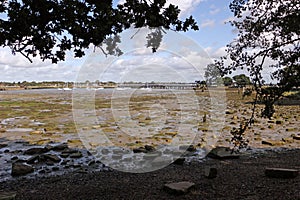 Langstone Harbour and Bridge, Hayling Island, England