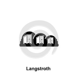 langstroth hive icon. Element of beekeeping icon. Premium quality graphic design icon. Signs and symbols collection icon for