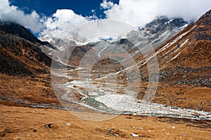 Langtang, Nepal - Scenery near Kangja La pass