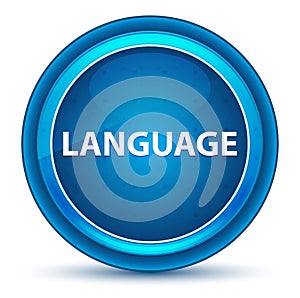 Language Eyeball Blue Round Button