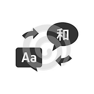 Languages speech bubbles icon