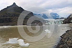 The langue of the Glacier in Iceland