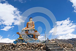 Langza Buddha statue, Spiti, Himachal Pradesh