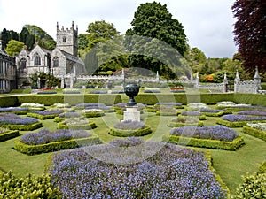 Lanhydrock gardens and church photo