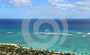 Lanikai Beach from Kaiwa Ridge