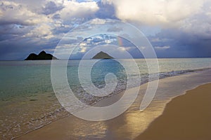 Lanikai beach in the late afternoon