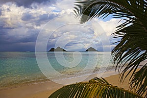 Lanikai beach in the late afternoon