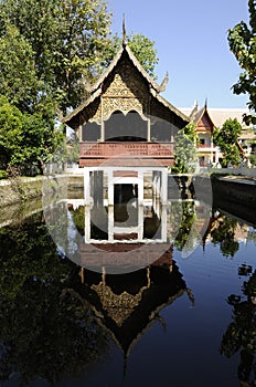 Lanna architecture Tripitaka.