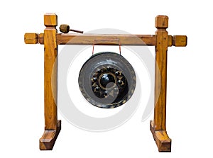 Lanna gong on white background