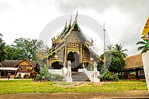 Lanna style church in the Phuttha Eoen temple
