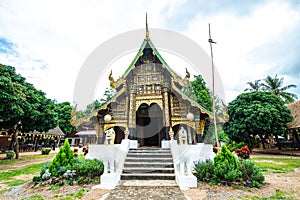 Lanna style church in the Phuttha Eoen temple