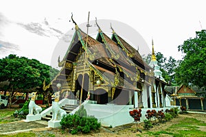 Lanna style church in the Phuttha Eoen temple