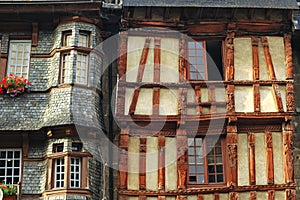 Lannion (Brittany): haÃÂ²f-timbered buildings