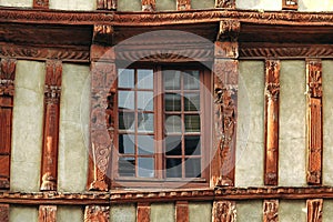 Lannion (Brittany): haÃÂ²f-timbered house