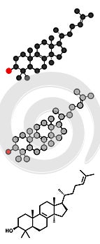 Lanosterol molecule. Investigated for treatment of cataract
