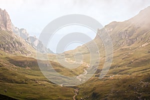 Lanscape in Fagaras Mountains in Romania