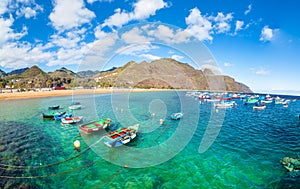 Lanscape with Las teresitas beach, Tenerife