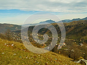 Lansdcape with mountain blue sky