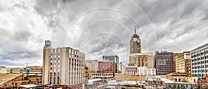 Lansing Michigan Panoramic Urban Skyline