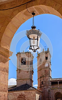 Lantern above the two church towers photo