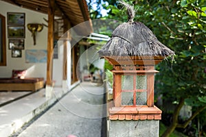 Lantern in a Balinese house